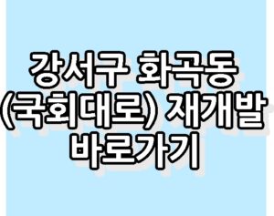 강서구 화곡동(국회대로) 재개발 6천 세대 바로가기