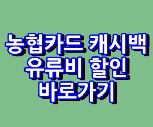 농협카드 캐시백 이벤트 유류비 할인 바로가기