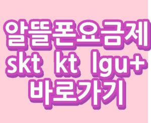 알뜰폰요금제 무제한 skt kt lgu+통신사 데이터 바로가기