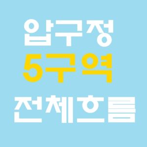 압구정5구역 재건축 경쟁 의미와 압구정 전체 가치 변화 흐름 정리